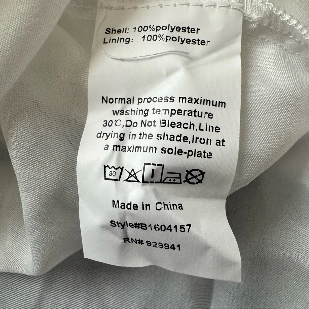 NWT SBerto White Swiss Dot Floral Lace Lined Sheer Long Sleeves Dress Size XS - Picture 12 of 15